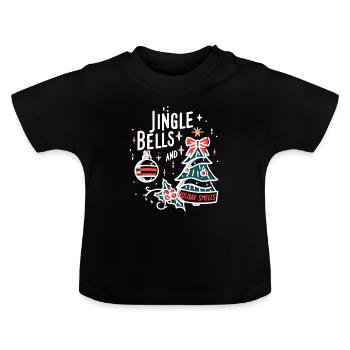 Jingle Bells et odeurs de vacances - T-shirt bio col rond Bébé - noir - Devant