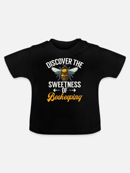 Bee Gifts - Baby Bio-T-Shirt mit Rundhals - Schwarz