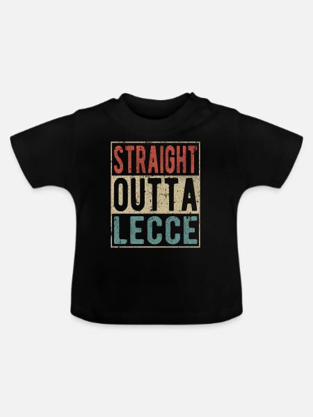 Direkt aus Lecce - Baby Bio-T-Shirt mit Rundhals - Schwarz