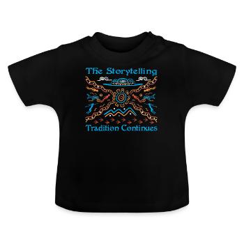The Storytelling Tradition - Baby Bio-T-Shirt mit Rundhals - Schwarz - Vorne