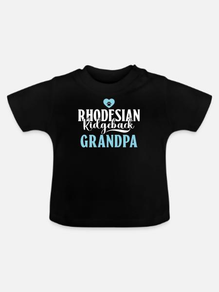 Rhodesian Ridgeback Gifts - Baby Bio-T-Shirt mit Rundhals - Schwarz