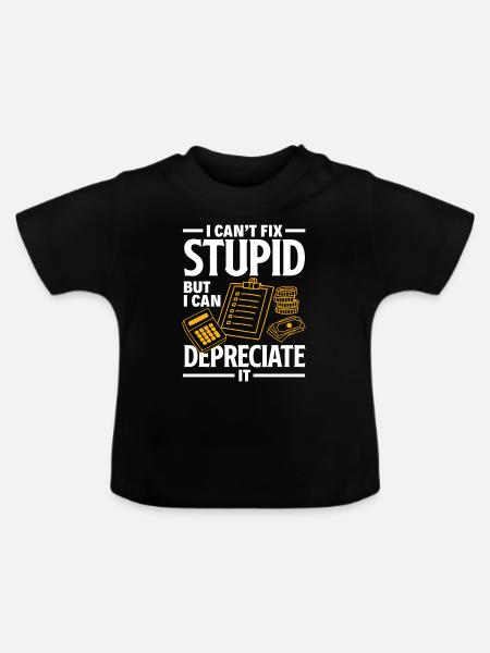 Lustiges Steuerberater Buchhalter Geschenk - Baby Bio-T-Shirt mit Rundhals - Schwarz
