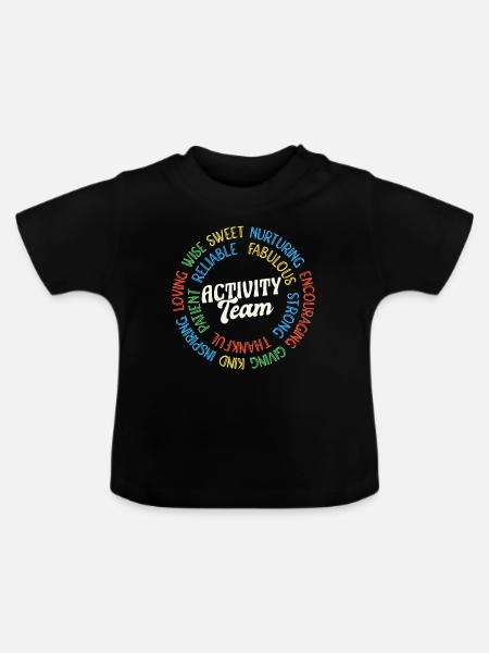 Activity Squad Activity Director - Baby Bio-T-Shirt mit Rundhals - Schwarz