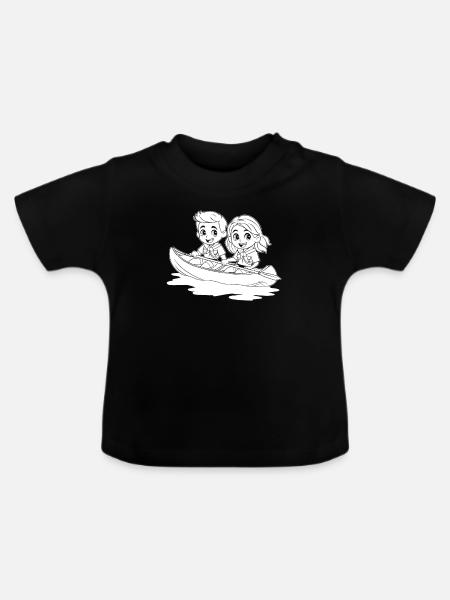 Pfadfinder - Baby Bio-T-Shirt mit Rundhals - Schwarz