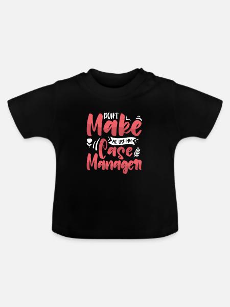 Birth Worker - Baby Bio-T-Shirt mit Rundhals - Schwarz