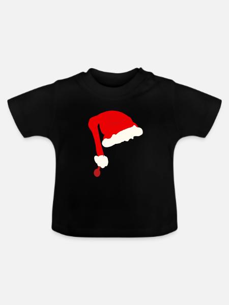 Weihnachts charme - Baby Bio-T-Shirt mit Rundhals - Schwarz