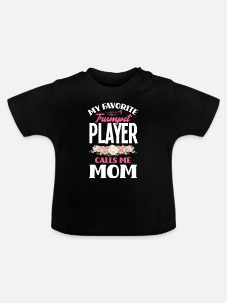 Trompete Trompeter Trompeten Spieler - Baby Bio-T-Shirt mit Rundhals - Schwarz