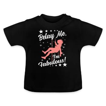 Assurez-moi, je suis fabuleux ! - T-shirt bio col rond Bébé - noir - Devant