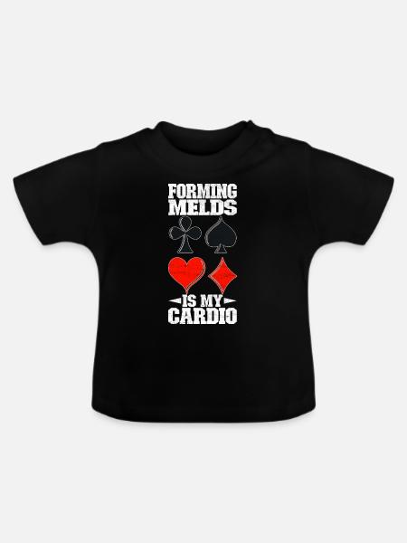 Binokel Pinochle - Baby Bio-T-Shirt mit Rundhals - Schwarz