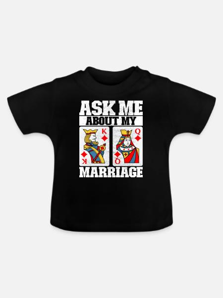 Binokel Pinochle - Baby Bio-T-Shirt mit Rundhals - Schwarz
