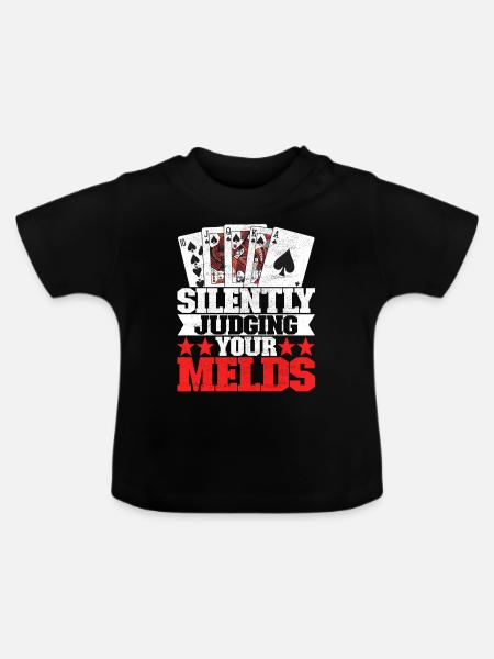 Binokel Pinochle - Baby Bio-T-Shirt mit Rundhals - Schwarz