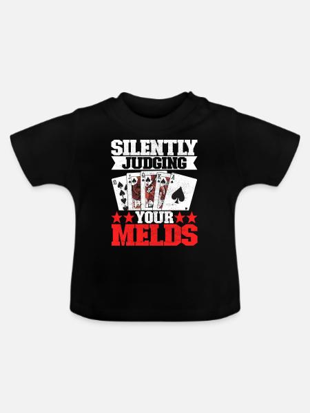 Binokel Pinochle - Baby Bio-T-Shirt mit Rundhals - Schwarz