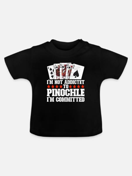 Binokel Pinochle - Baby Bio-T-Shirt mit Rundhals - Schwarz