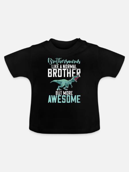 Brother Gifts - Baby Bio-T-Shirt mit Rundhals - Schwarz