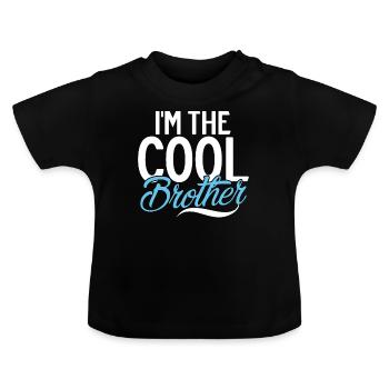 Brother Gifts - Baby Bio-T-Shirt mit Rundhals - Schwarz - Vorne