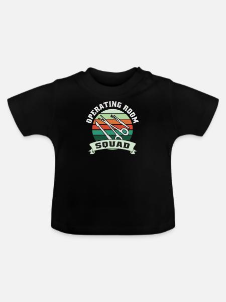 Chirurgisch-technischer Assistent Chirurg - Baby Bio-T-Shirt mit Rundhals - Schwarz
