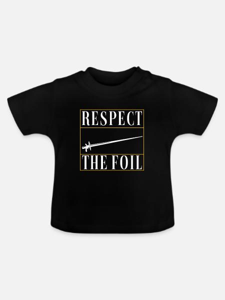Fechten Fechtsport - Baby Bio-T-Shirt mit Rundhals - Schwarz