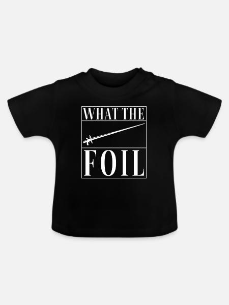 Fechten Fechtsport - Baby Bio-T-Shirt mit Rundhals - Schwarz