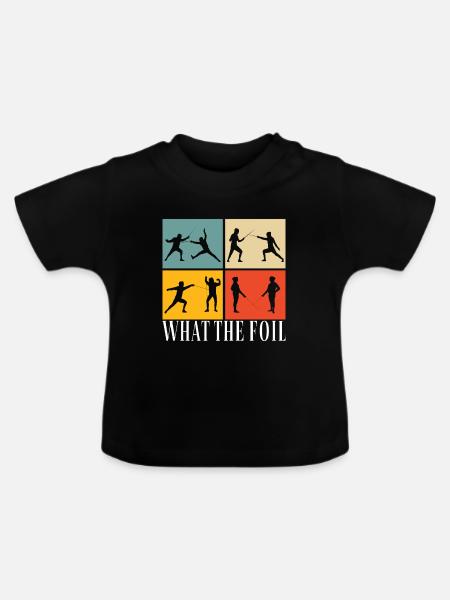 Fechten Fechtsport - Baby Bio-T-Shirt mit Rundhals - Schwarz