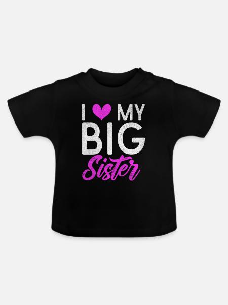 Sister Gifts - Baby Bio-T-Shirt mit Rundhals - Schwarz
