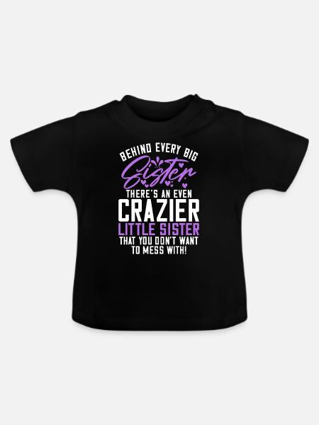 Sister Gifts - Baby Bio-T-Shirt mit Rundhals - Schwarz