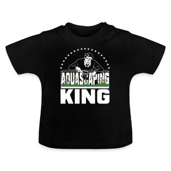 Aquascaping-König - Baby Bio-T-Shirt mit Rundhals - Schwarz - Vorne