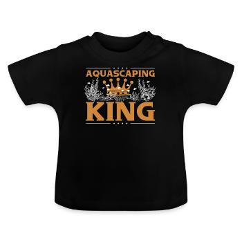 Aquascaping-König - Baby Bio-T-Shirt mit Rundhals - Schwarz - Vorne
