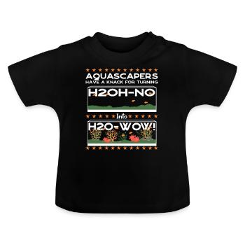 ein Händchen für das Drehen haben - Baby Bio-T-Shirt mit Rundhals - Schwarz - Vorne