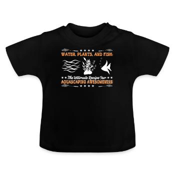 Aquascaping-Großartigkeit - Baby Bio-T-Shirt mit Rundhals - Schwarz - Vorne
