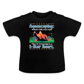 Aquascaping: in einem 5-Sterne-Resort. - Baby Bio-T-Shirt mit Rundhals - Schwarz - Vorne