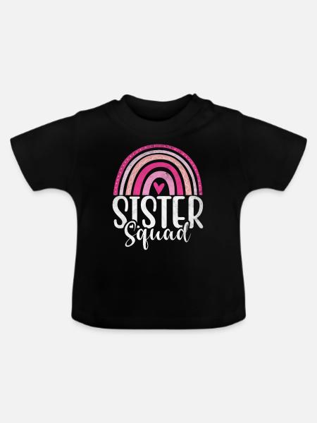 Sister Gifts - Baby Bio-T-Shirt mit Rundhals - Schwarz