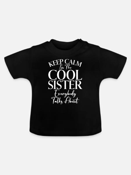 Sister Gifts - Baby Bio-T-Shirt mit Rundhals - Schwarz