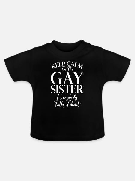 Sister Gifts - Baby Bio-T-Shirt mit Rundhals - Schwarz