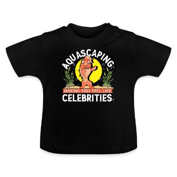 Aquascaping: Damit sich Fische wie Prominente fühlen. - Baby Bio-T-Shirt mit Rundhals - Schwarz - Vorne