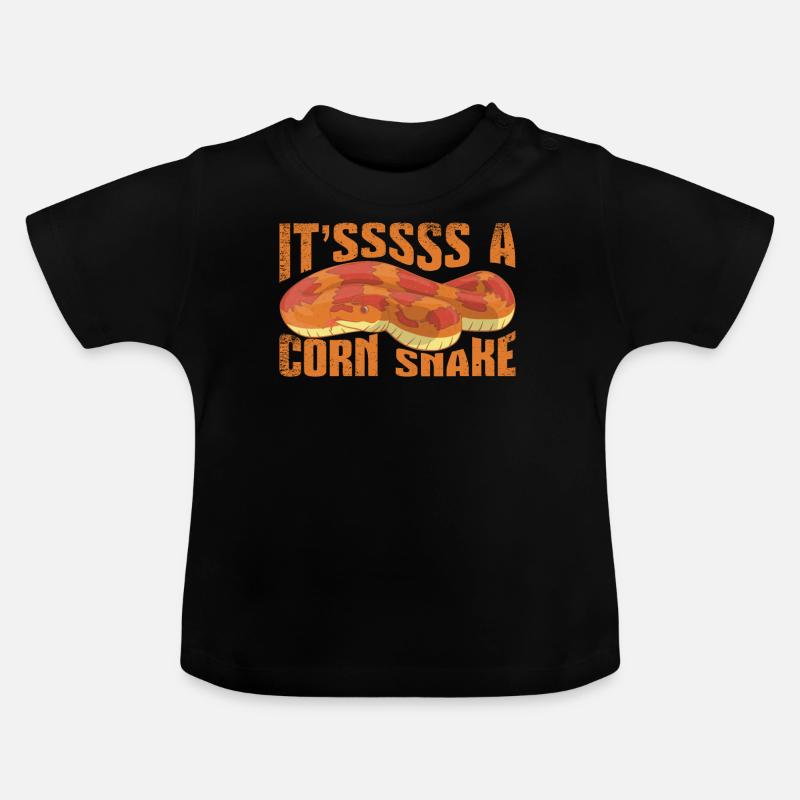 C’est un serpent des blés - T-shirt bio col rond Bébé - noir