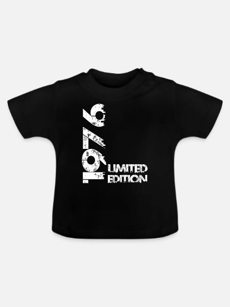 Limited Edition 1976 - Baby Bio-T-Shirt mit Rundhals - Schwarz