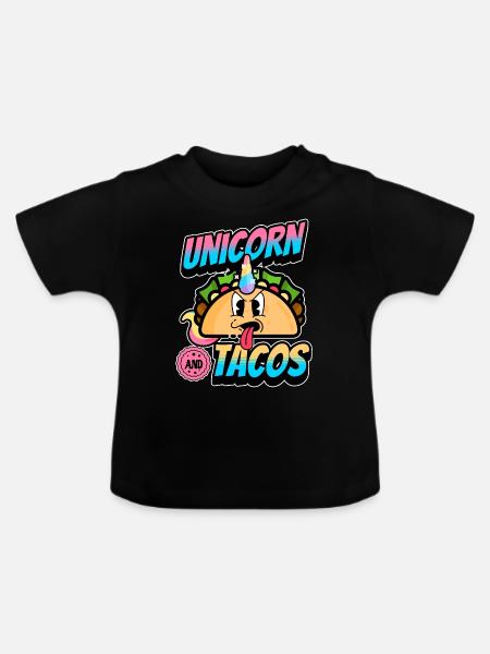 Taco - Baby Bio-T-Shirt mit Rundhals - Schwarz