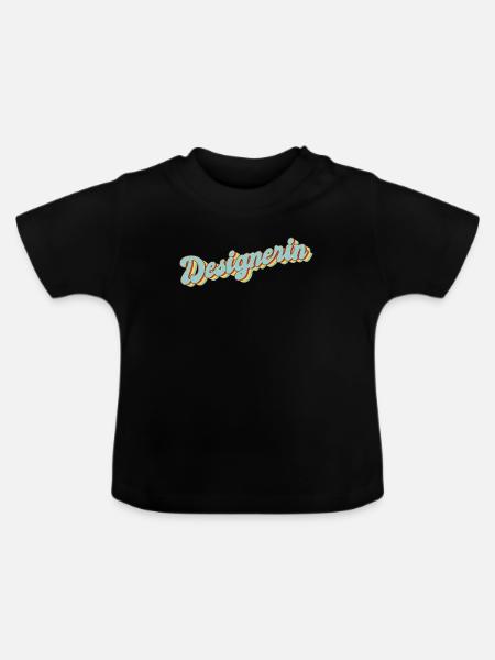 Illustrator Abschluss-Geschenk Designerin - Baby Bio-T-Shirt mit Rundhals - Schwarz