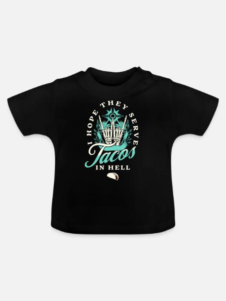 Taco - Baby Bio-T-Shirt mit Rundhals - Schwarz