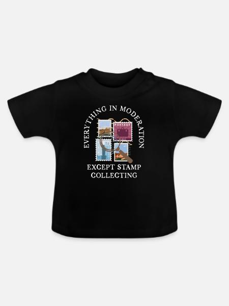 Alles in Maßen - Baby Bio-T-Shirt mit Rundhals - Schwarz