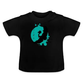 Crane Dynamics & Characters Art - Baby Organic T-Shirt with Round Neck - black - Front