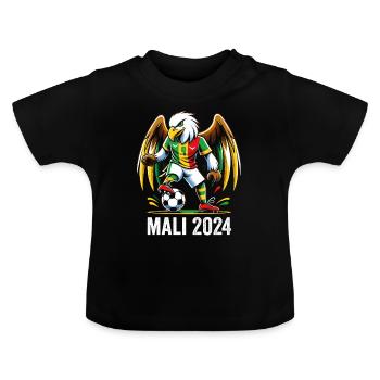 Mali 2024 Maillot Aigle Malien Supporter Football - T-shirt bio col rond Bébé - noir - Devant