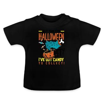 Time for Halloween Festive - Baby Bio-T-Shirt mit Rundhals - Schwarz - Vorne