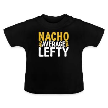Left Handers Gifts - Baby Organic T-Shirt with Round Neck - black - Front