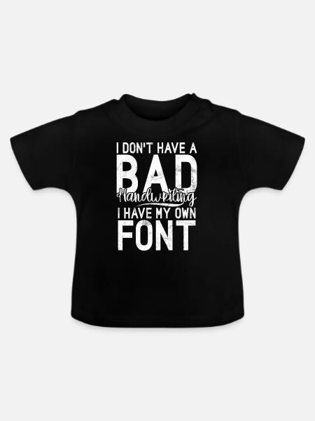 Left Handers Gifts - Baby Bio-T-Shirt mit Rundhals - Schwarz