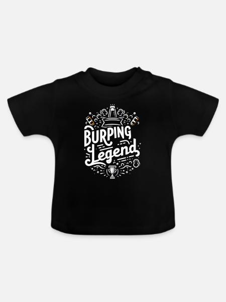Burping Legend 11 - Baby Bio-T-Shirt mit Rundhals - Schwarz