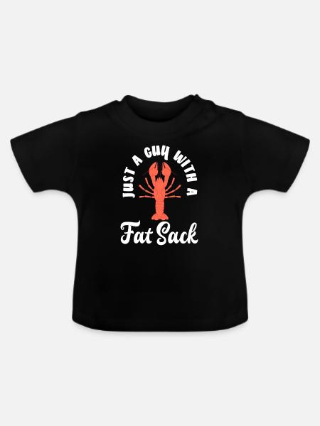 Langusten Liebhaber Geschenk - Baby Bio-T-Shirt mit Rundhals - Schwarz