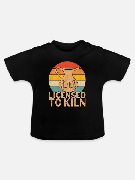 Töpfern Töpfer - Baby Bio-T-Shirt mit Rundhals - Schwarz