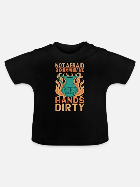 Töpfern Töpfer - Baby Bio-T-Shirt mit Rundhals - Schwarz