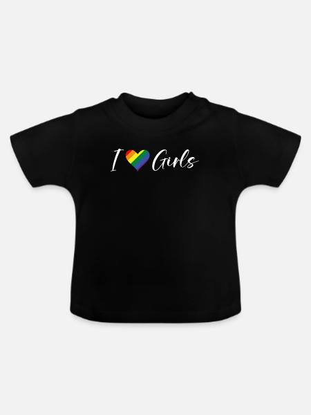 Lesbian Gifts - Baby Bio-T-Shirt mit Rundhals - Schwarz